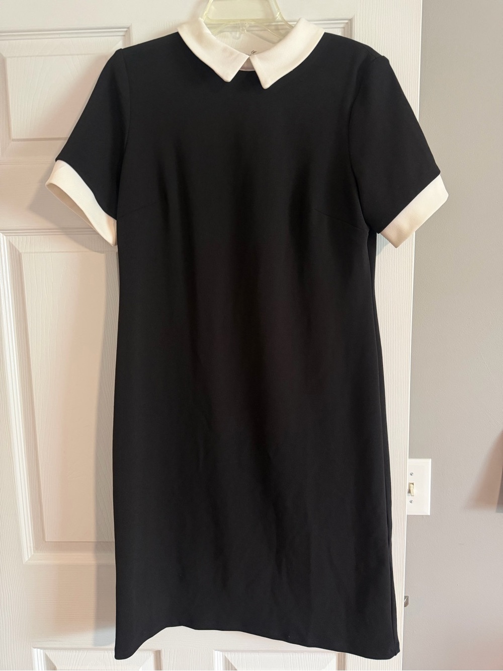 Shelby & Palmer Black Dress with White Peter Pan Collar
